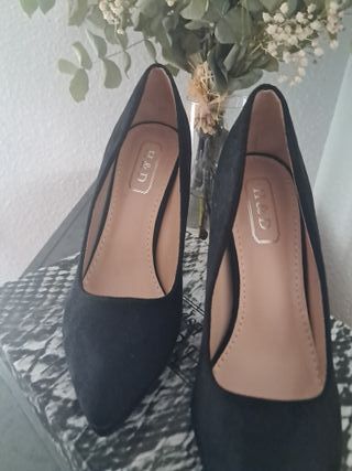 Zapatos de salón negros ante T39