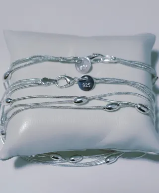 Collar y Pulsera de Plata 925 de 45/50 cm 