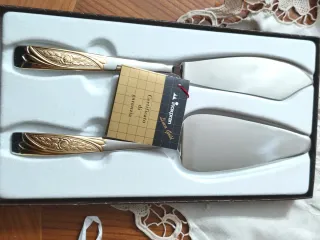 Set Utensili per Dolci Inoxpran Oro Argento