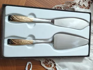 Set Utensili per Dolci Inoxpran Oro Argento