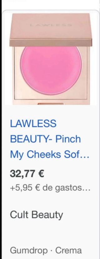 Colorete y Lipgloss Lawless Rosa