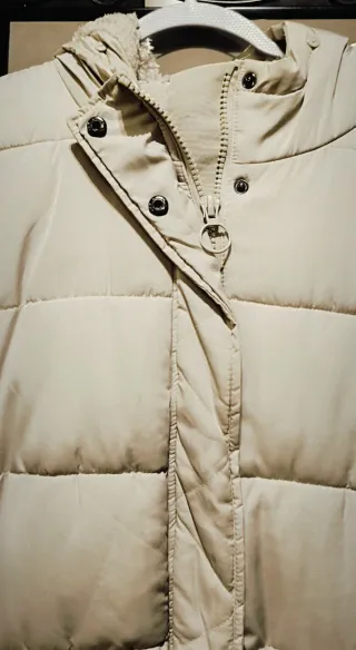 Chaquetón acolchado largo mujer.