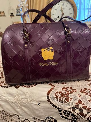 Bauletto Hello Kitty vernice viola di camomilla 