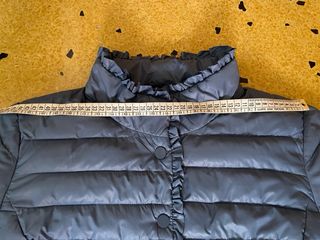 Giacca donna leggera blu con volant