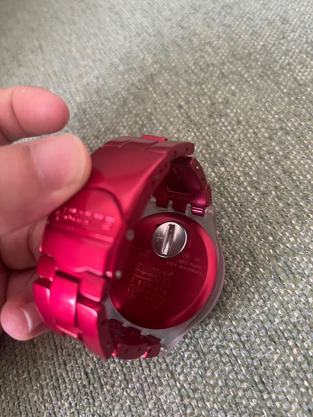 Swatch Irony Diaphane Chrono Rojo