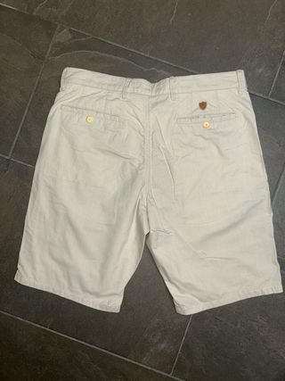 Massimo Dutti Pantalón Corto Beige