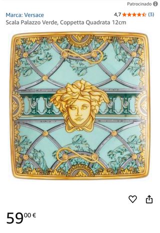 Plato Versace Rosenthal Medusa scala palazzo verde