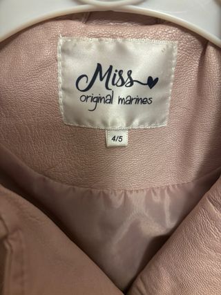 Giubbino ecopelle bambina Original Marines