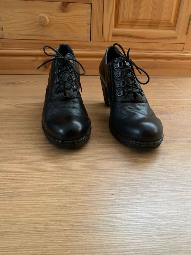 Botines tacón negros Nature Talla 40