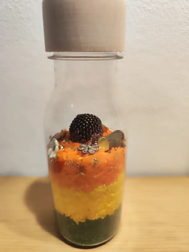 Botella sensorial Bosque dorado