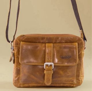 Bolso Piel Mostaza MERRADO LEATHER