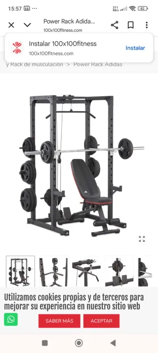Jaula Entrenamiento Adidas Home Rig