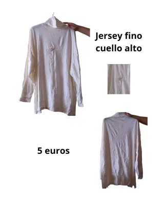 Jersey fino cuello alto