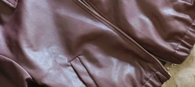  abrigo nuevo, marrón, efecto piel. Negociable