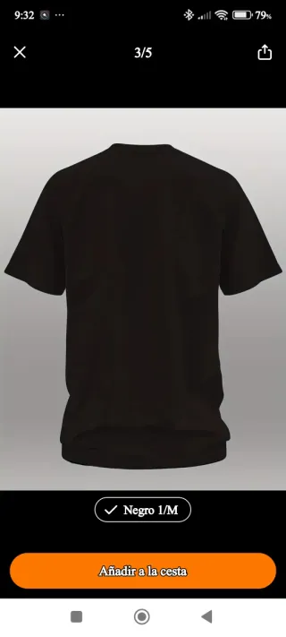 Camiseta Negra Noruega Talla M