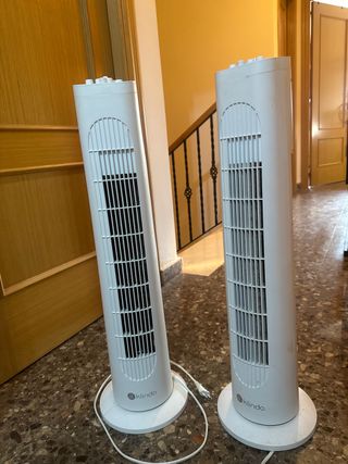 2 Ventiladores de Torre Klindo Blancos