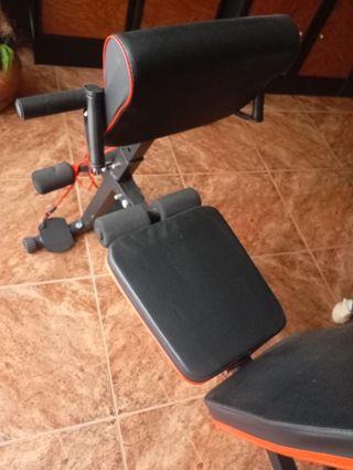 Banco de pesas reclinable y plegable