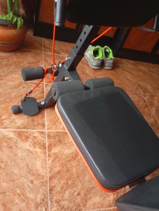 Banco de pesas reclinable y plegable