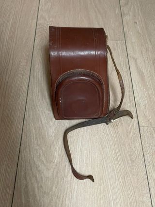 Funda de cuero para cámara vintage