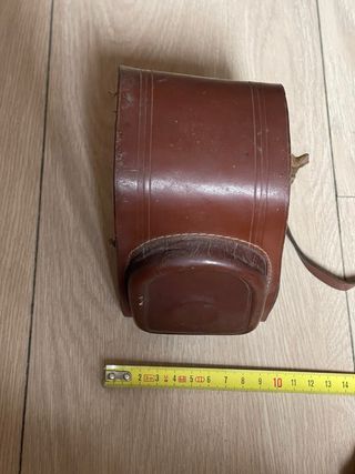 Funda de cuero para cámara vintage