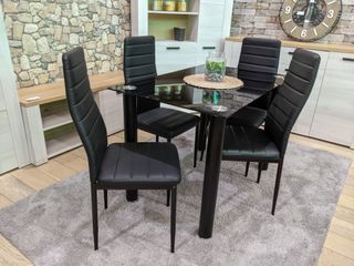 CONJUNTO DE MESA + 4 SILLAS – ¡ENVÍO GRATIS!