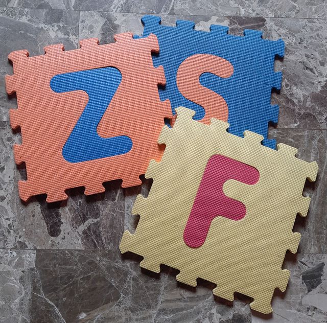 Puzzle Mattonelle Bimbi Lettere Z S F