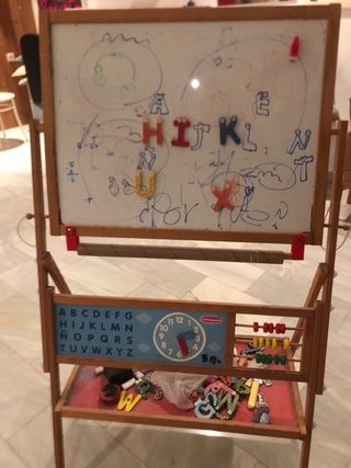 Pizarra infantil de madera