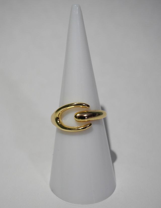 Anel Dourado Ajustável Estilo Garras