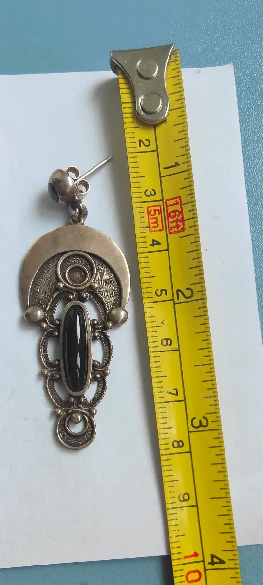 Pendientes Plata y Azabache