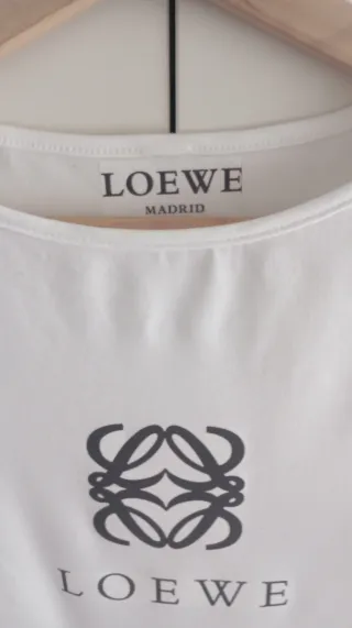 Camiseta Loewe manga larga blanca