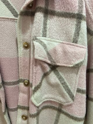 Chaqueta cuadros rosa y beige Primark 