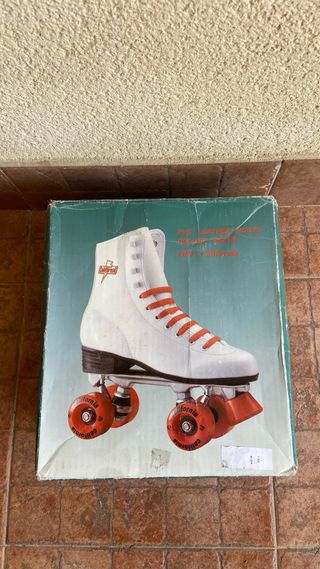 Patines California Vintage Blancos y Rojos