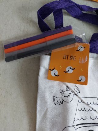 Borse Halloween da colorare con pennarelli
