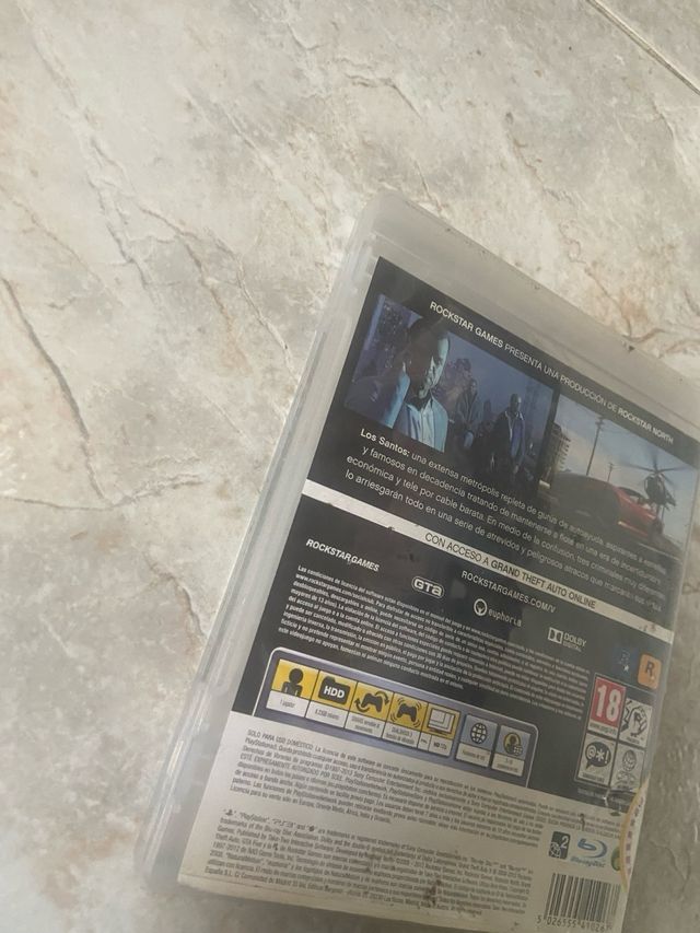 Videojuego PS3 Grand Theft Auto V GTA V