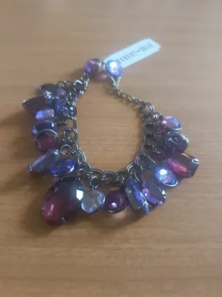 Pulsera Cristales Swarovski Morados