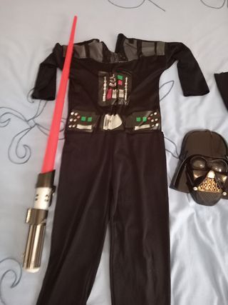 Disfraz Darth Vader Star Wars + Sable de Luz.