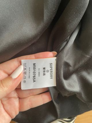 Chaqueta Bomber Superdry Negra Bordada Suika Japan