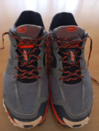 Zapatillas Kalenji Trail Running Gris Naranja