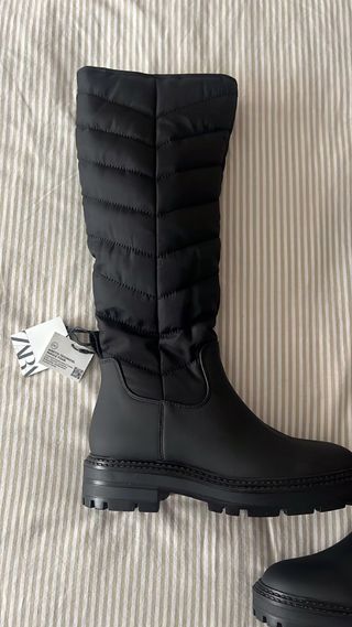 Botas altas acolchadas Zara T.37