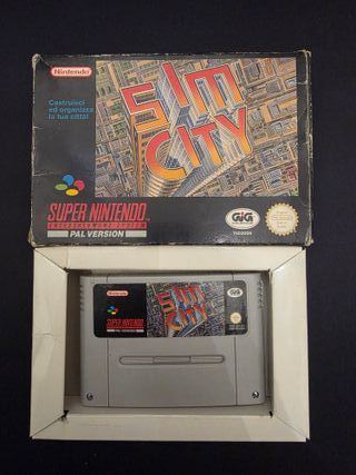 SimCity SNES (Super Nintendo) CIB - Raro
