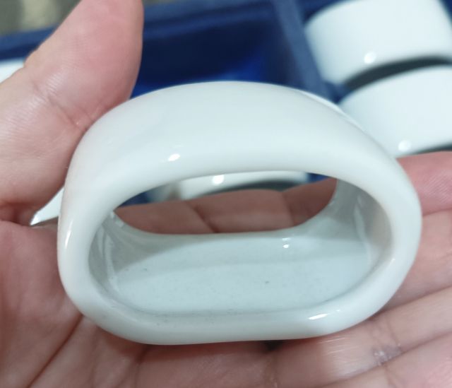 Servilleteros 12 cerámica blancos