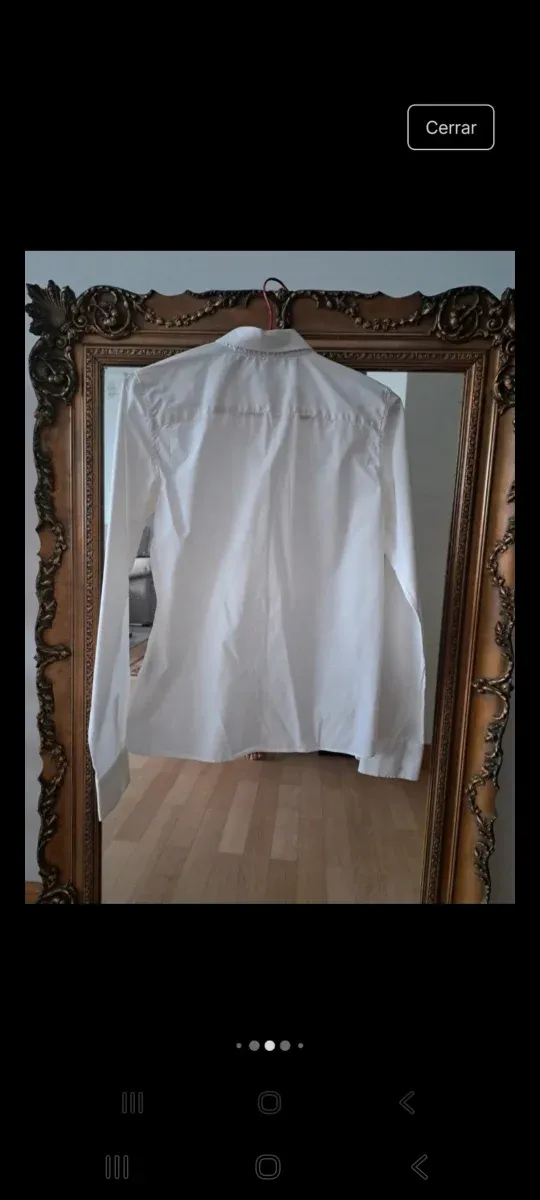 Camisa blanca manga larga