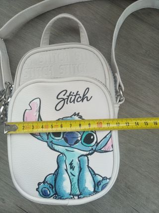 Bolso Stitch niña blanco y azul