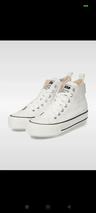 Sneakers platform British Knights bianche
