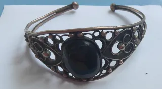 Pulsera Plata y Azabache