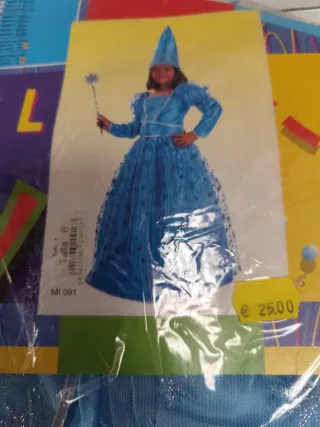 Disfraz princesa/ hada  azul talla 6