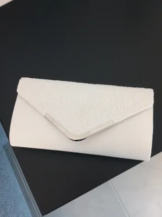 Pochette donna elegante bianca