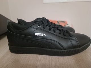 Zapatillas Puma Smash Mujer Negras