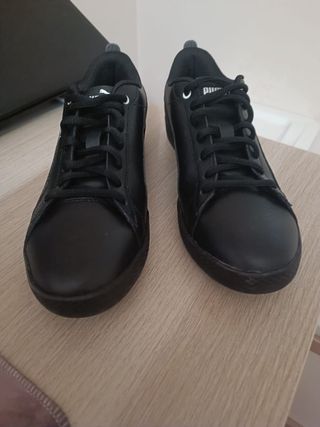 Zapatillas Puma Smash Mujer Negras