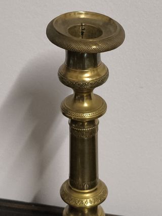 Candelabros Franceses Bronce Dorado